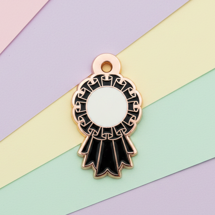 Black - Small 28mm - Rosette Acievement Charm