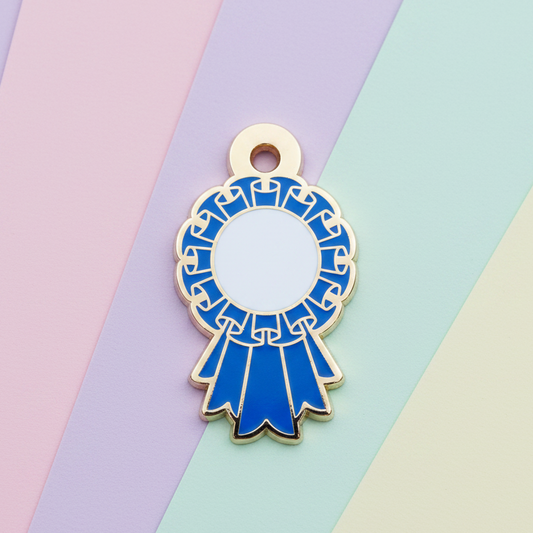 Dark Blue - Small 28mm - Rosette Acievement Charm