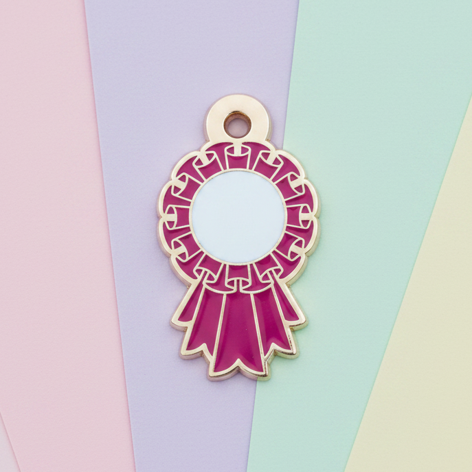 Dark Pink - Small 28mm - Rosette Acievement Charm