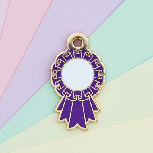 Dark Purple - Small 28mm - Rosette Acievement Charm