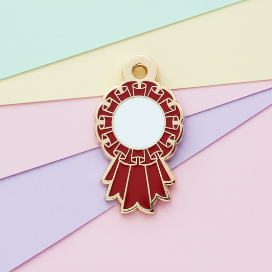 Dark Red - Small 28mm - Rosette Acievement Charm