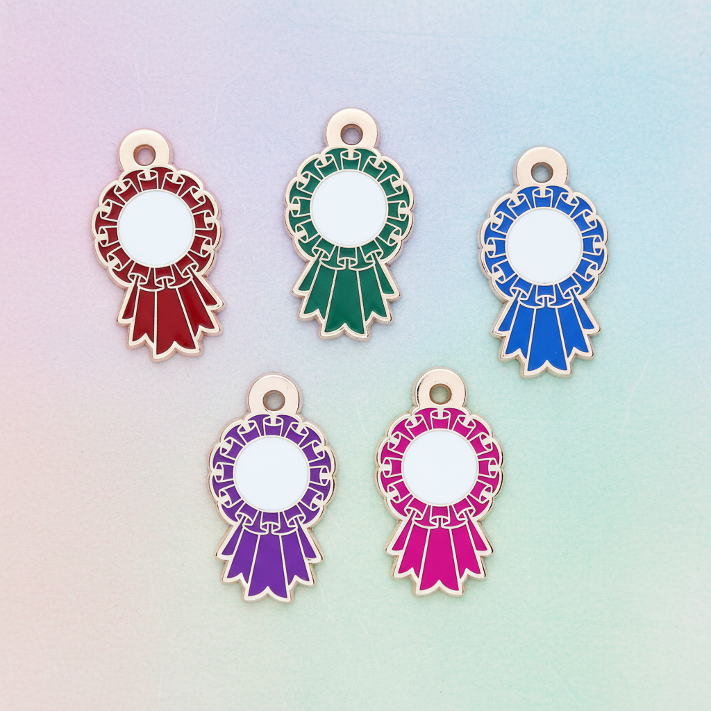 Dark Blue - Small 28mm - Rosette Acievement Charm