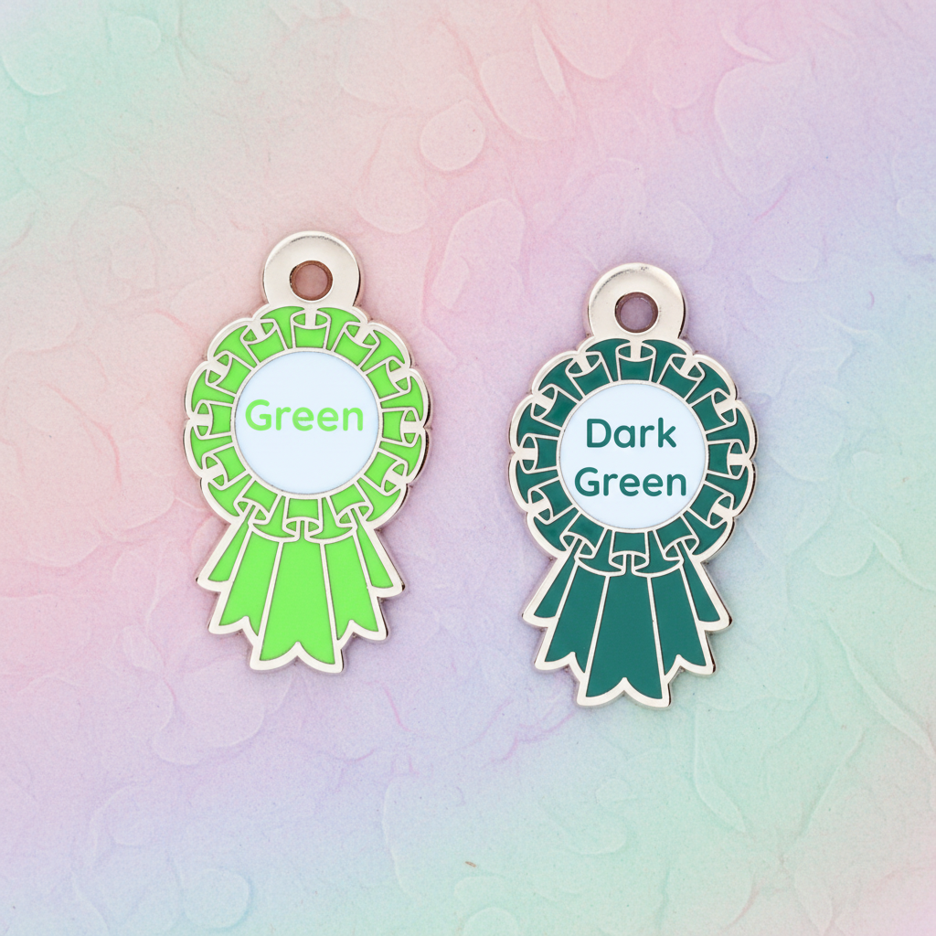 Dark Green - Small 28mm - Rosette Acievement Charm